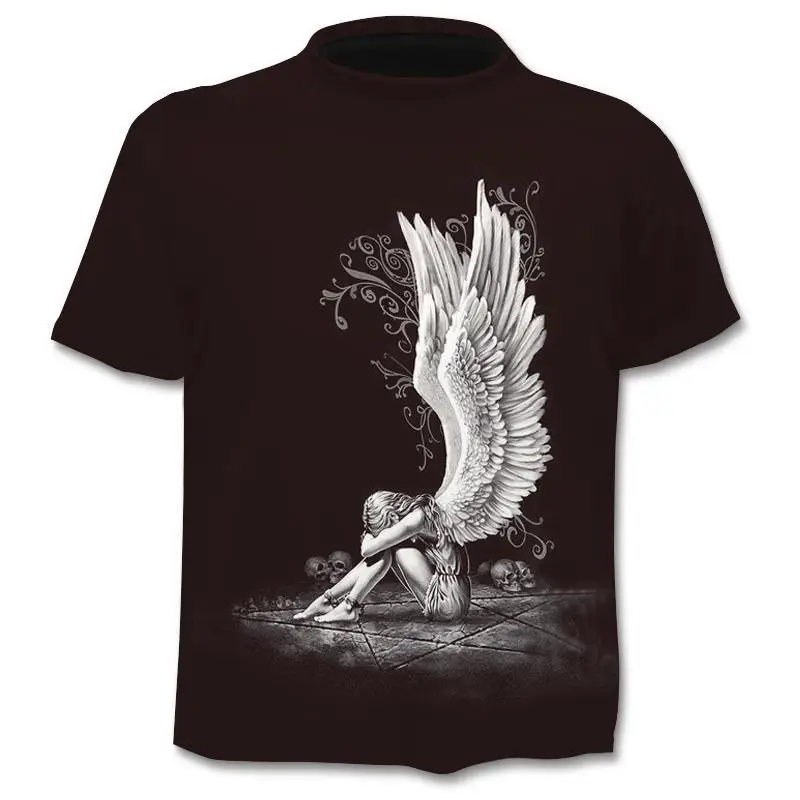 Summer fashion new 3D printing T-shirt punk style skull ghost costume Asian large size small size wholesale
Summer fashion new 3D printing T-shirt punk style skull ghost costume Asian large size small size wholesale