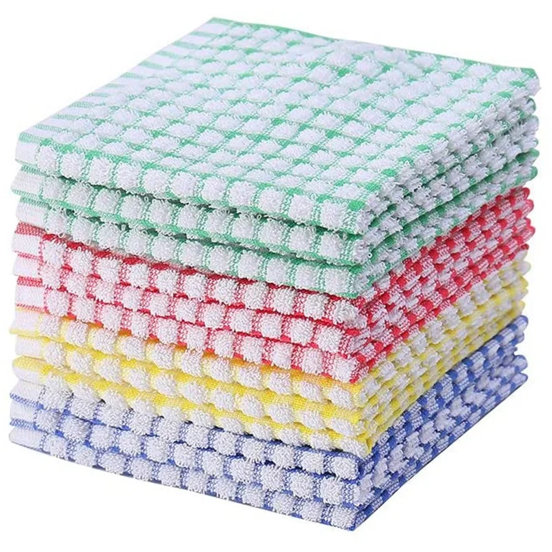 

Dishcloths for Kitchen - 10 Pack of Eco-Friendly Dish Towels and Dish Cloths Sets for Kitchen- Absorbent Dish Cloth