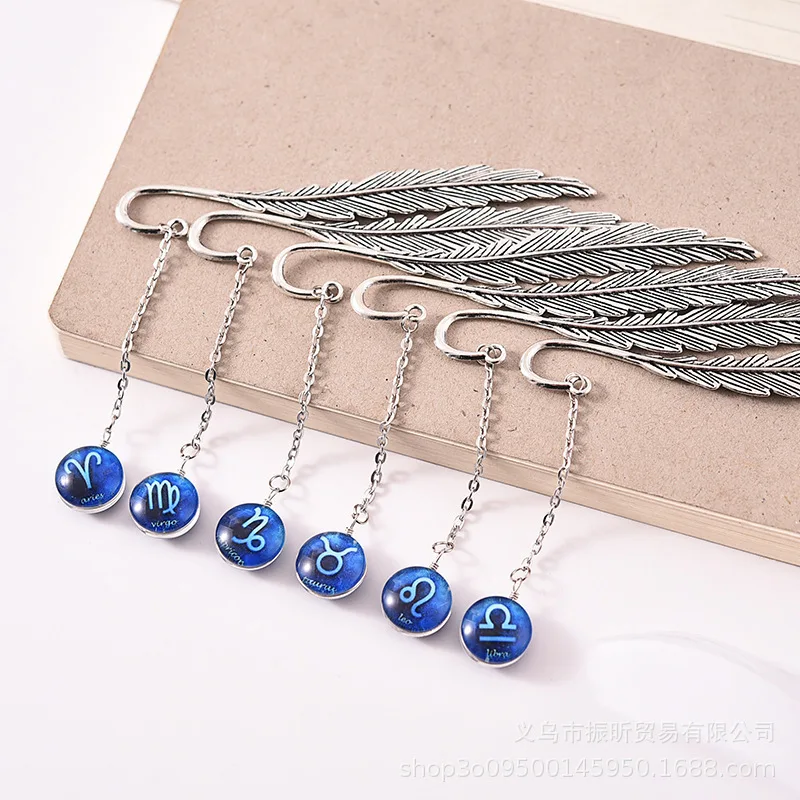 Blue Bookmark Clips Noctilucent 12 Constellation Bookmarks for Books Pendant Metal Book Mark Stationery School Office Supplies
Blue Bookmark Clips Noctilucent 12 Constellation Bookmarks for Books Pendant Metal Book Mark Stationery School Office Supplies