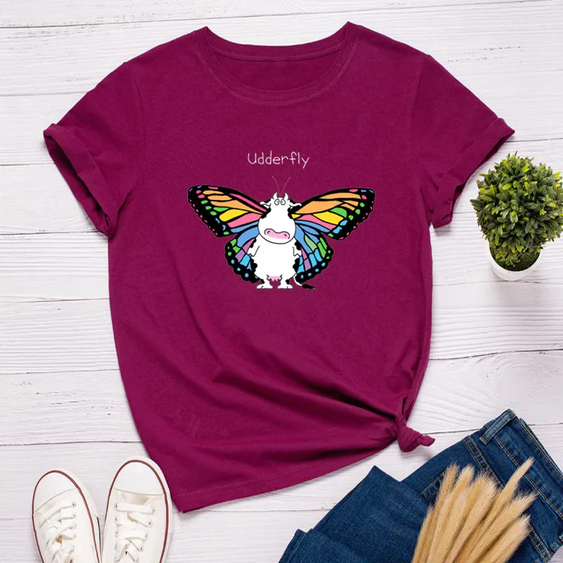 2021 summer new style high quality rabbit pattern comfortable casual short-sleeved T-shirt cotton ladies top
2021 summer new style high quality rabbit pattern comfortable casual short-sleeved T-shirt cotton ladies top