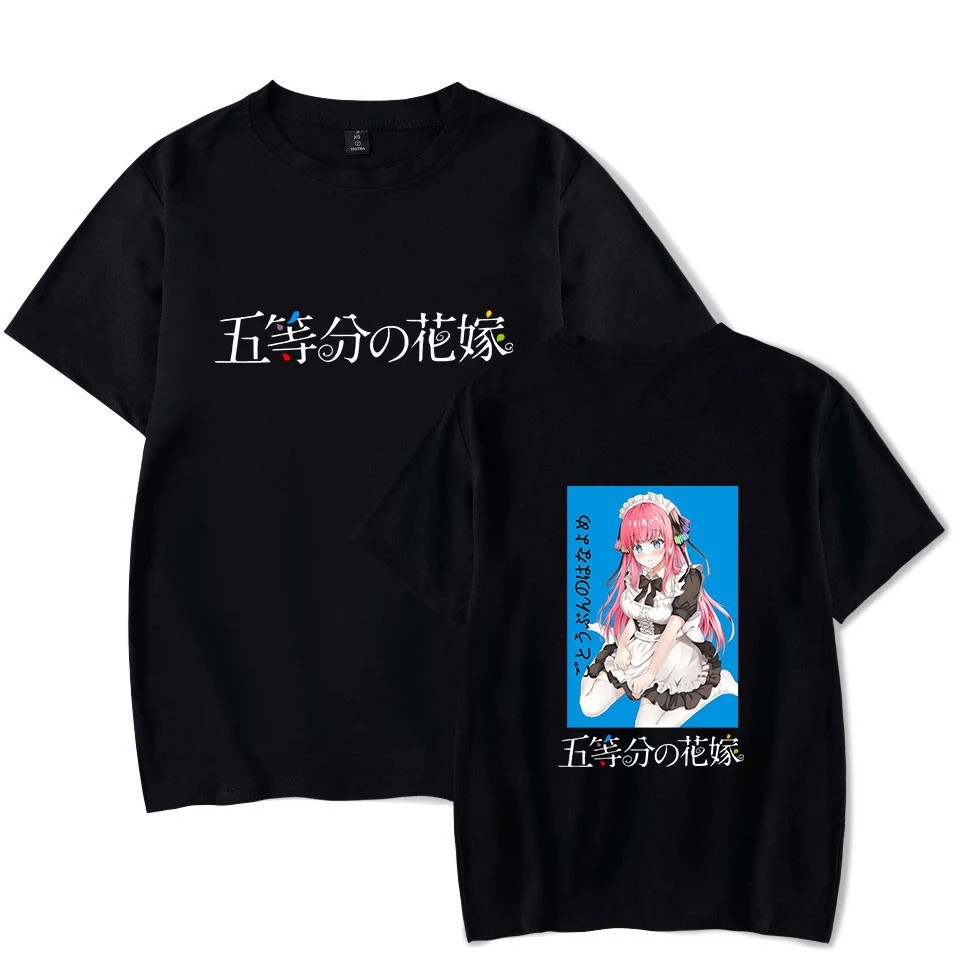 2022 Summer Fashion Quintessential Bride T Shirt Women Men Quintuplets Anime Harajuku Short Sleeve T-shirt Miku Nakano Clothes
2022 Summer Fashion Quintessential Bride T Shirt Women Men Quintuplets Anime Harajuku Short Sleeve T-shirt Miku Nakano Clothes