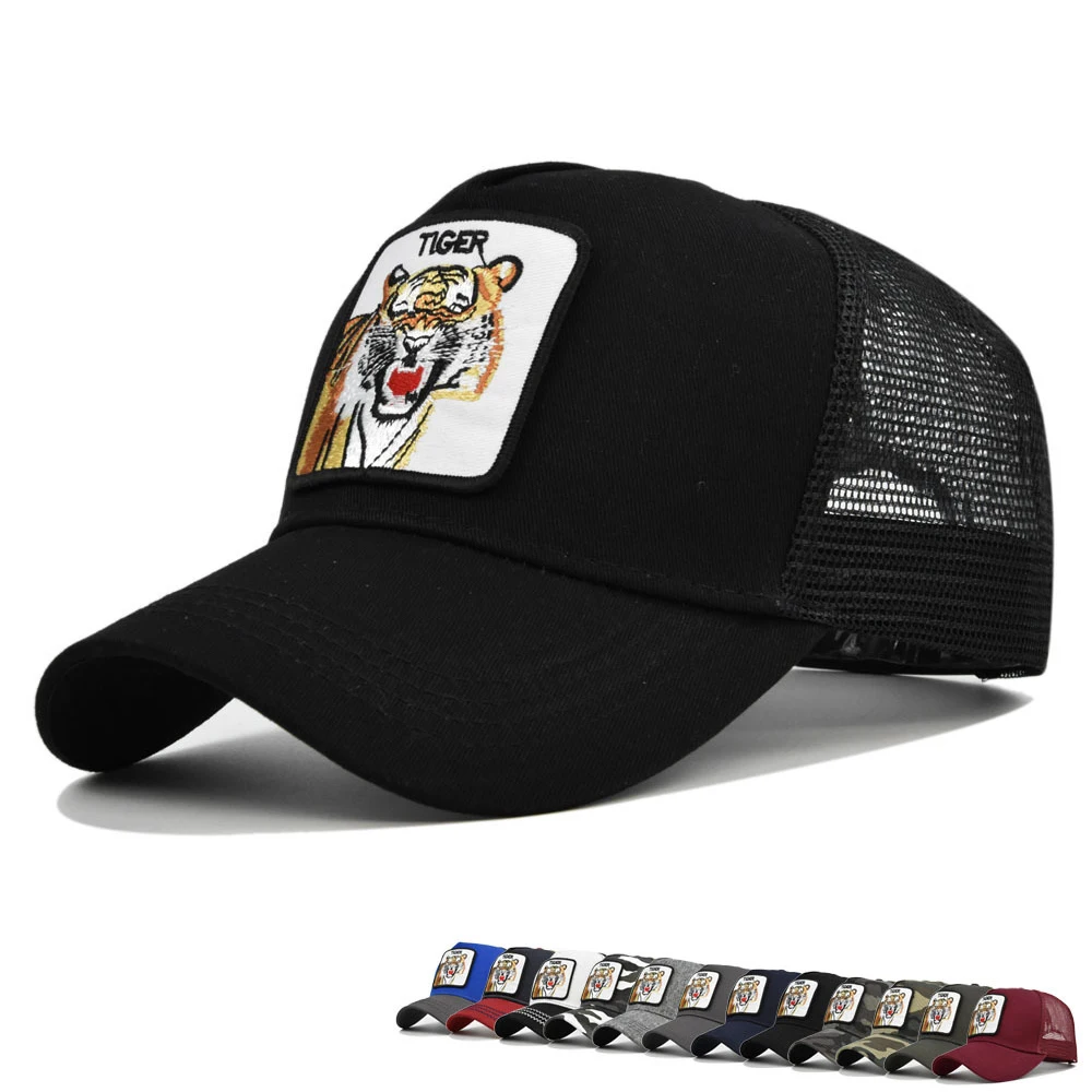 Men Women Snapback Summer Hip Hop Sun BoneVisor Gorras Dad Breathable Embroidery Animal Tiger Unisex Hat Mesh Baseball Caps
Men Women Snapback Summer Hip Hop Sun BoneVisor Gorras Dad Breathable Embroidery Animal Tiger Unisex Hat Mesh Baseball Caps