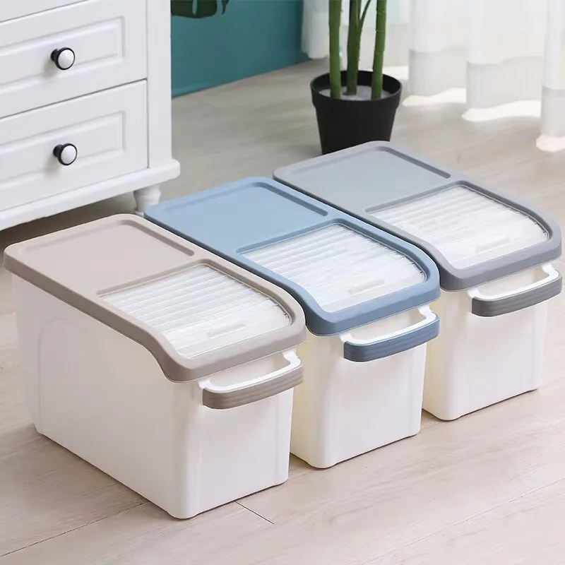 10Kg Kitchen Rice Storage Box Moisture-Proof Large Capacity Grain Flour Container With Visible Window Pulley Grain Storage Box
10Kg Kitchen Rice Storage Box Moisture-Proof Large Capacity Grain Flour Container With Visible Window Pulley Grain Storage Box