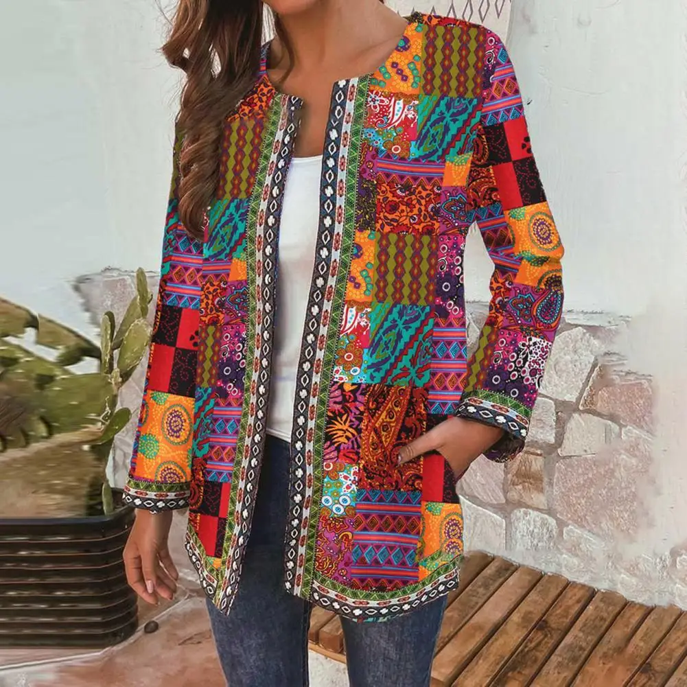 Thin Long Sleeve Coat O Neck Jacket Long Sleeve Open Stitch Jacket Overcoat Printed Cardigan
Thin Long Sleeve Coat O Neck Jacket Long Sleeve Open Stitch Jacket Overcoat Printed Cardigan