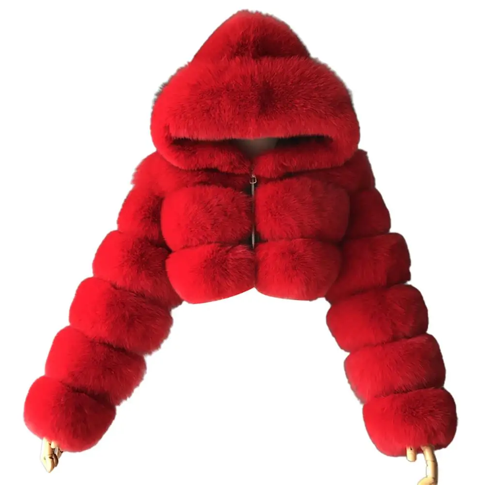 Plus Size Women Jacket 2021 Autumn Winter Faux Fur Cropped Coat Fluffy Zip Hooded Warm Multi-color Short Jacket Oversized 6XL
Plus Size Women Jacket 2021 Autumn Winter Faux Fur Cropped Coat Fluffy Zip Hooded Warm Multi-color Short Jacket Oversized 6XL
