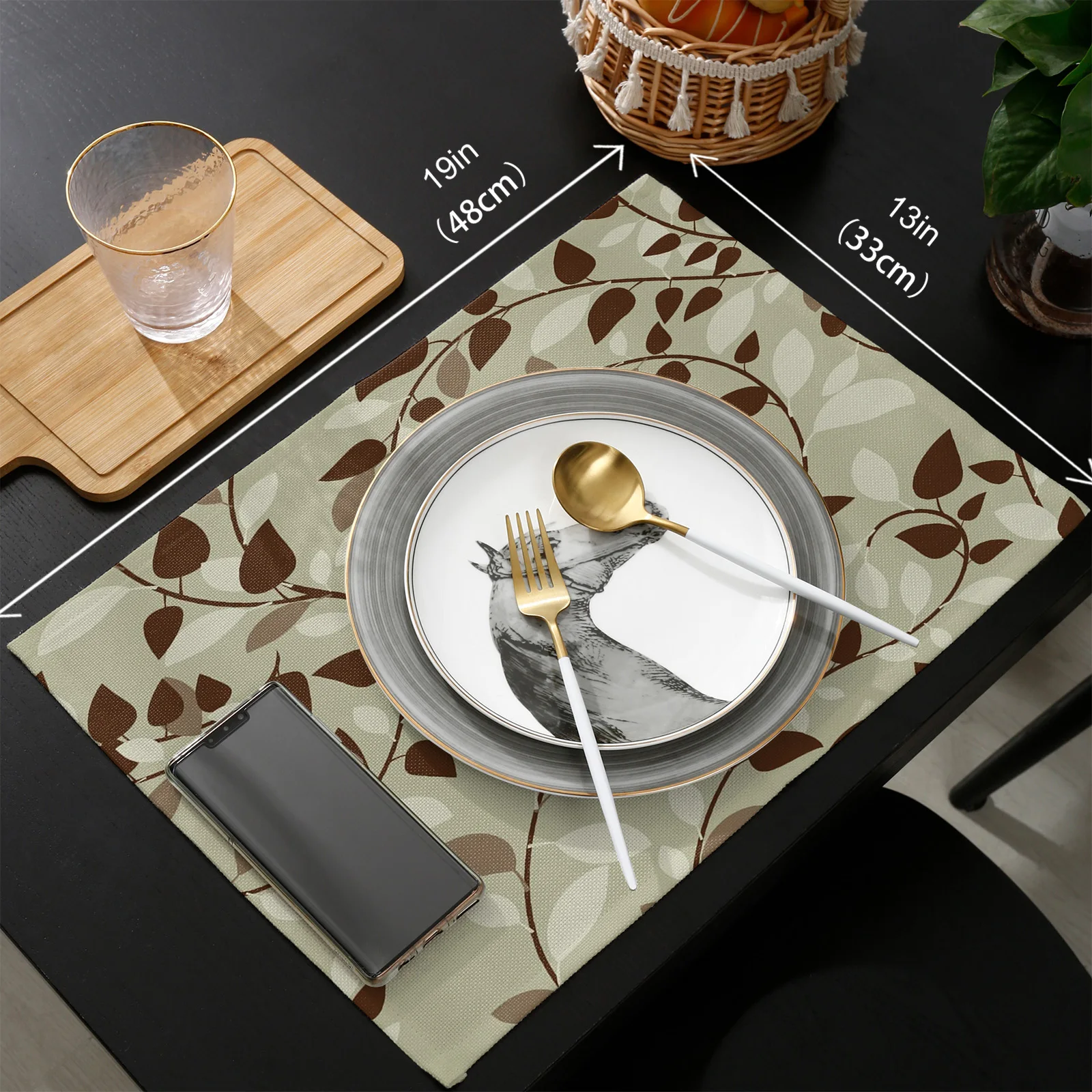 Flower Leaf Branch Brown Plant Table Runners and Placemats Set Hotel Wedding Table Decoration Table Runner Luxury
Flower Leaf Branch Brown Plant Table Runners and Placemats Set Hotel Wedding Table Decoration Table Runner Luxury