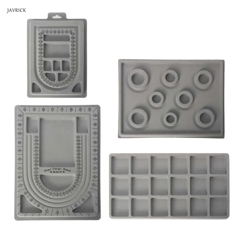 4Pcs Gray Flock Beads Tray Jewelry Design Boards Kit DIY Beading Bracelet Jewelry Tools
4Pcs Gray Flock Beads Tray Jewelry Design Boards Kit DIY Beading Bracelet Jewelry Tools