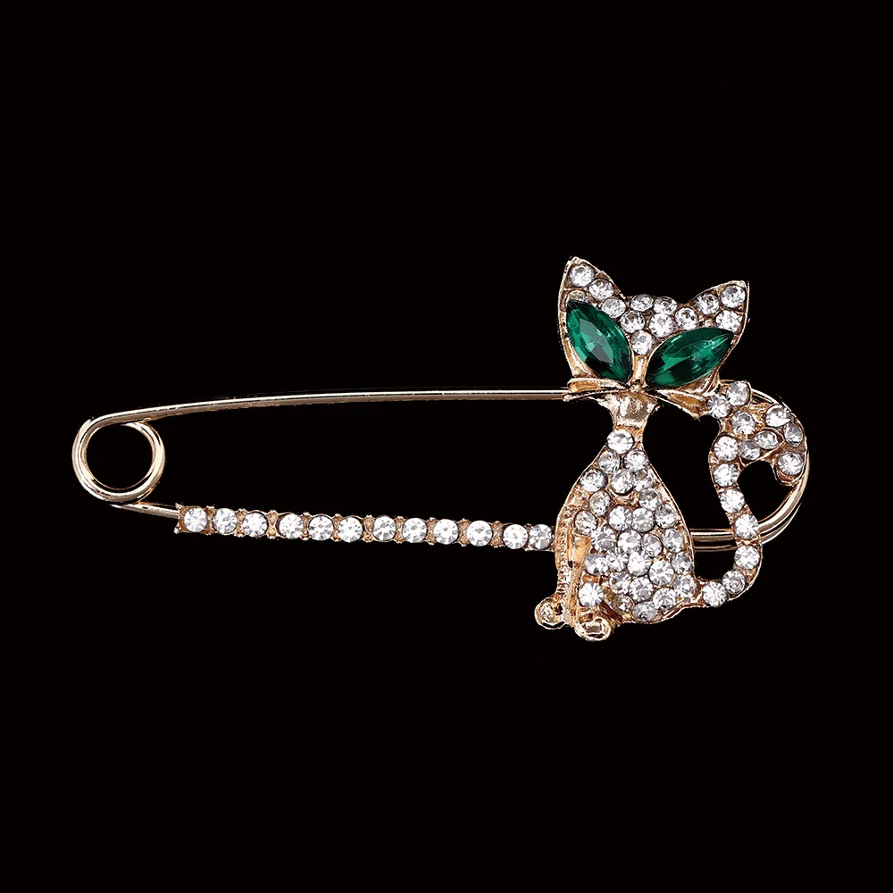 Fashion Brooches for Women Gold Animal Brooch Green Eye Crystal Cat Brooches Pin Jewelry Bride Wedding Gift
Fashion Brooches for Women Gold Animal Brooch Green Eye Crystal Cat Brooches Pin Jewelry Bride Wedding Gift