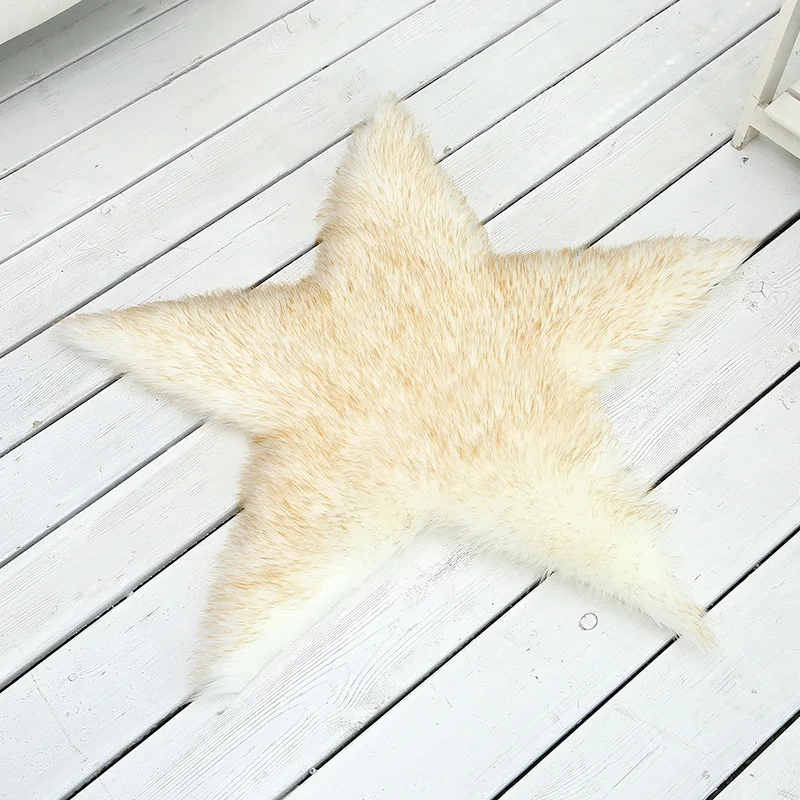 Anti-slip Faux Fur Rug Star Shape Super Soft Long Hair Sheepskin Rugs Suede Backing Artificial Wool Carpet For Bedroom Kidroom
Anti-slip Faux Fur Rug Star Shape Super Soft Long Hair Sheepskin Rugs Suede Backing Artificial Wool Carpet For Bedroom Kidroom