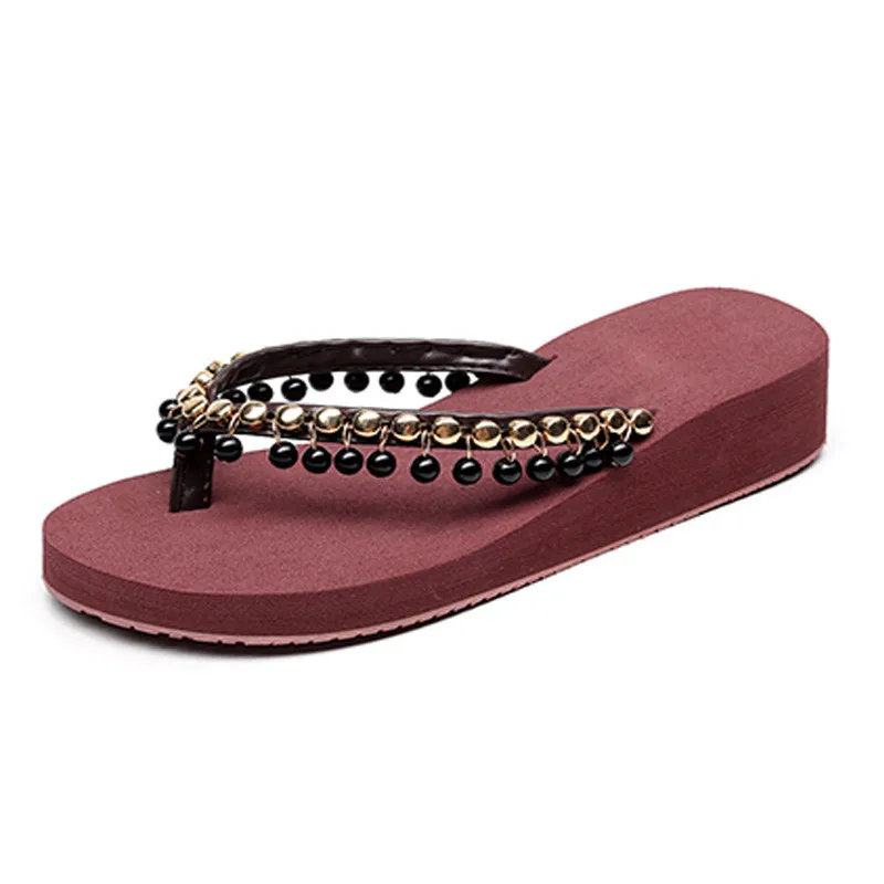 Handmade Beading Summer Shoes Woman Platform Flip Flops Shoes Women Slippers Thick Soles Beach Shoes for Lady XKD4021
Handmade Beading Summer Shoes Woman Platform Flip Flops Shoes Women Slippers Thick Soles Beach Shoes for Lady XKD4021