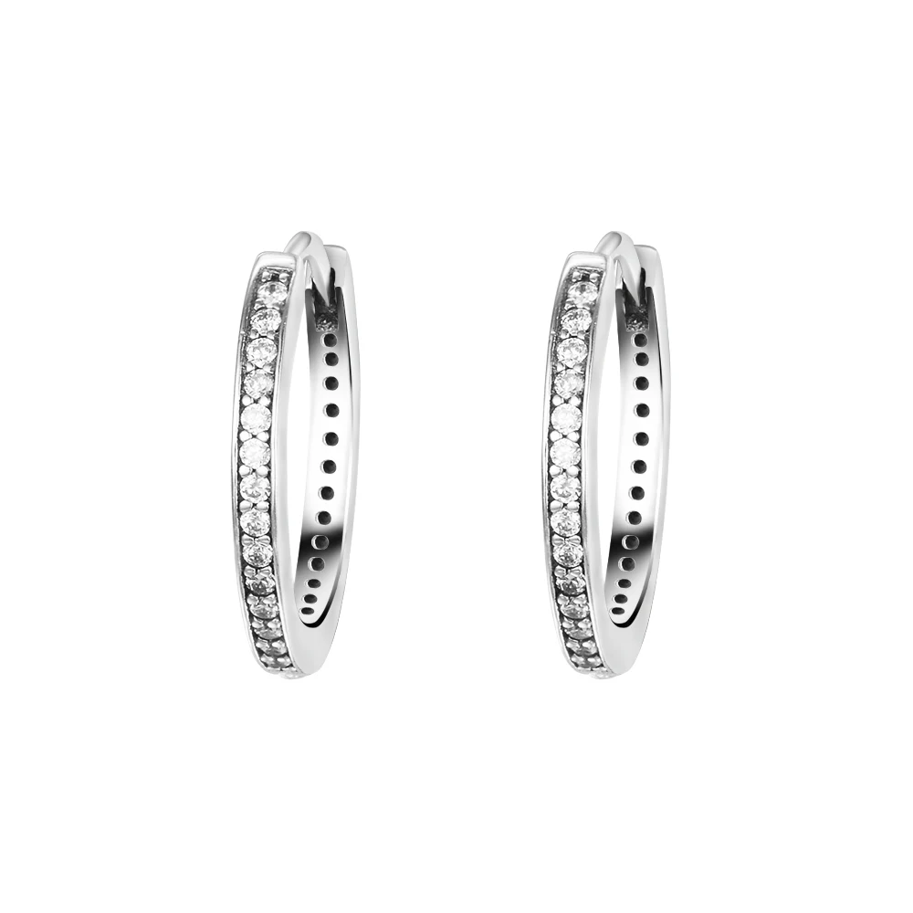Signature hoop Earrings with Clear Cubic Zirconia 100% 925 Sterling Silver Fashion Jewelry Free Shipping
Signature hoop Earrings with Clear Cubic Zirconia 100% 925 Sterling Silver Fashion Jewelry Free Shipping