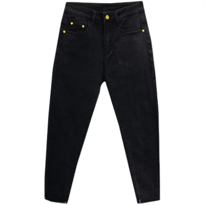 black metal micro-span teenagers trousers Slim feet denim trousers trendy men spring summer Korean stretch new style thin pencil
black metal micro-span teenagers trousers Slim feet denim trousers trendy men spring summer Korean stretch new style thin pencil
