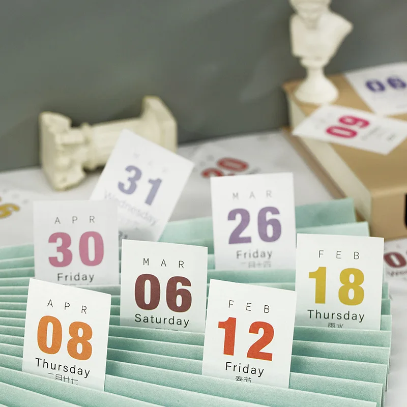 2021 Retro Mini Desktop Paper Calendar Dual Daily Scheduler Table Planner Yearly Agenda Organizer 365 Days to Do List
2021 Retro Mini Desktop Paper Calendar Dual Daily Scheduler Table Planner Yearly Agenda Organizer 365 Days to Do List