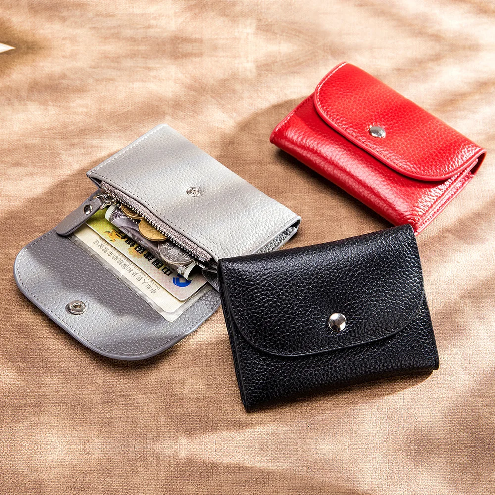 Genuine Leather Wallet Women Casual Simple Female Short Small Wallets Coin Purse Card Holder Men Money Bag with Zipper Pocket
Genuine Leather Wallet Women Casual Simple Female Short Small Wallets Coin Purse Card Holder Men Money Bag with Zipper Pocket