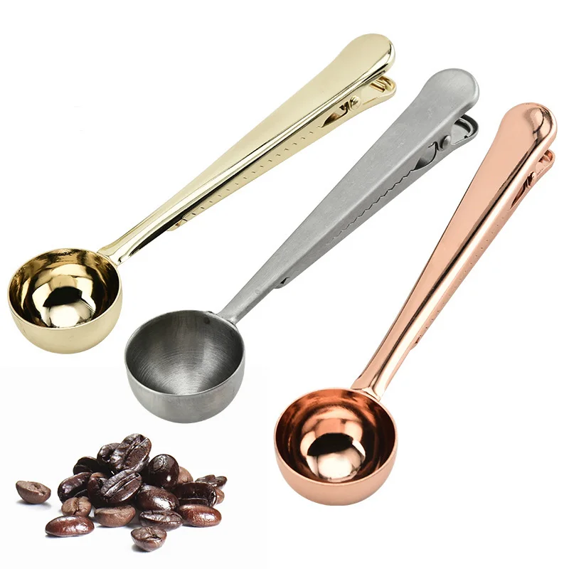 Two-in-one Stainless Steel Coffee Spoon Sealing Clip Multifunctional Milk Powder Scoop Amount Kitchen Accessories Coffee Gadget
Two-in-one Stainless Steel Coffee Spoon Sealing Clip Multifunctional Milk Powder Scoop Amount Kitchen Accessories Coffee Gadget
