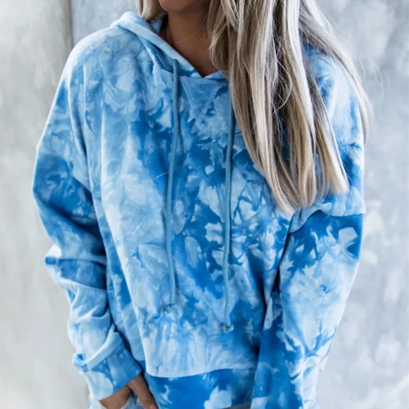 Autumn / Winter New Women's Loose Tie Dye Printed Hoodies Long Sleeve Sweatshirt Fashion Simple Em*
Autumn / Winter New Women's Loose Tie Dye Printed Hoodies Long Sleeve Sweatshirt Fashion Simple Em*