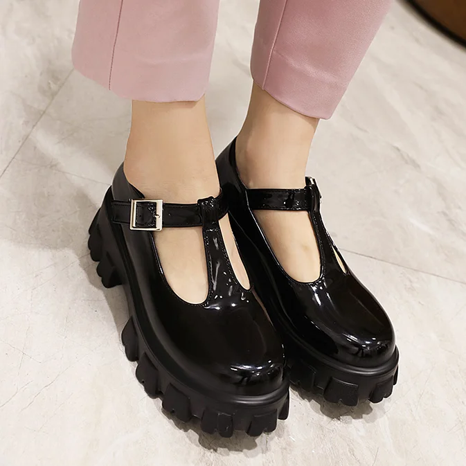 Womens Gothic Chunky Block Heel Mary Jane Platform Round Toe Pumps T-Strap Shoes
Womens Gothic Chunky Block Heel Mary Jane Platform Round Toe Pumps T-Strap Shoes