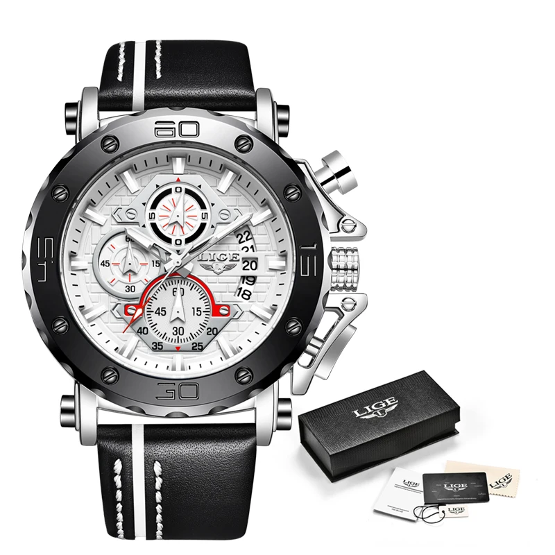 Watch Men 2020 LIGE Fashion Mens Watches Top Brand Luxury Leather Clock Male Military Sport Wateproof Quartz Gold Chronograph 
Watch Men 2020 LIGE Fashion Mens Watches Top Brand Luxury Leather Clock Male Military Sport Wateproof Quartz Gold Chronograph