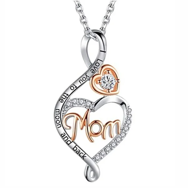 Delysia King I Love You To The Moon and Back Heart Pendant Hollow Crystal Mother Necklace Birthday Mother's Day Jewelry Gift
Delysia King I Love You To The Moon and Back Heart Pendant Hollow Crystal Mother Necklace Birthday Mother's Day Jewelry Gift