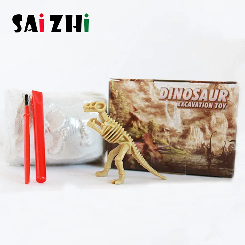 Saizhi DIY археологические раскопки окаменелости динозавров детский подарок