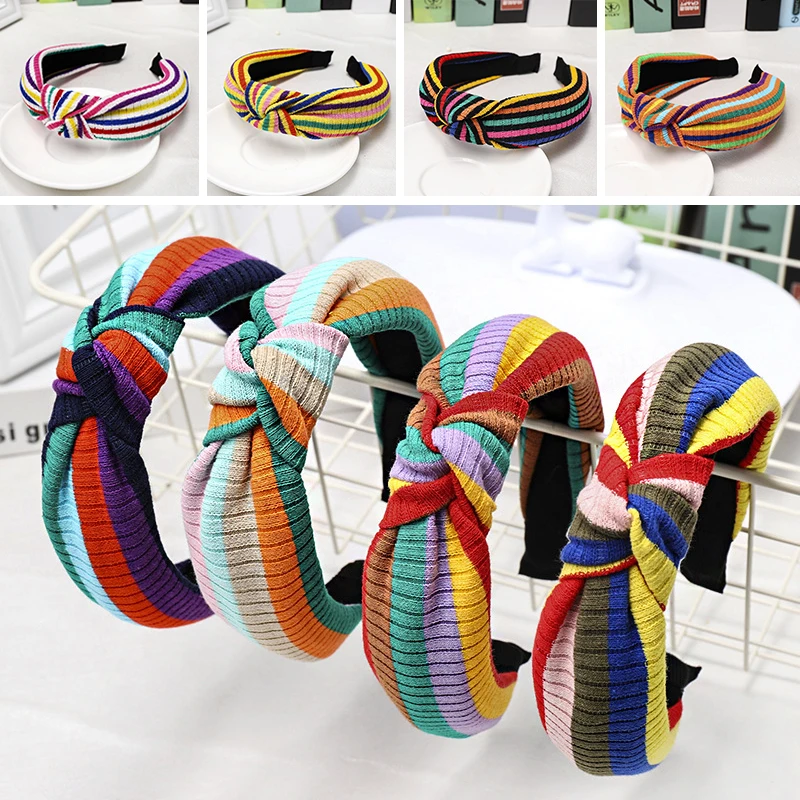 Rainbow Stripe Headband Cross Cotton Soft 1PC Bow Knot Turban Hairband Comfortable Seaside Girls Sweet 8 Colors Gifts
Rainbow Stripe Headband Cross Cotton Soft 1PC Bow Knot Turban Hairband Comfortable Seaside Girls Sweet 8 Colors Gifts