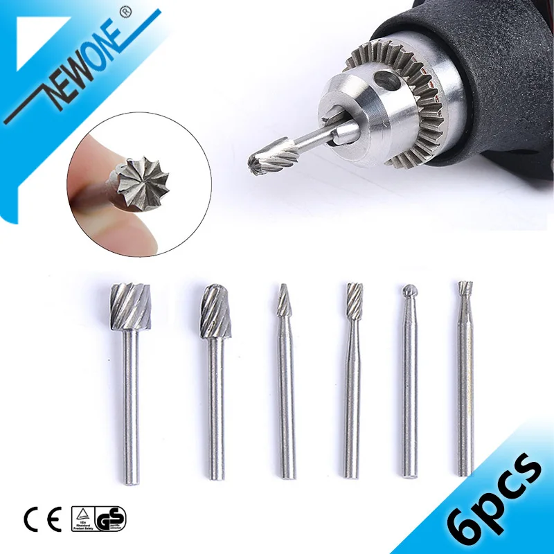 6pc 1/8" 39mm HSS Milling Cutter Rotary Tool Drill Bit Burr Accessories Cut Rotary Dremel Tools Electric Grinding
6pc 1/8" 39mm HSS Milling Cutter Rotary Tool Drill Bit Burr Accessories Cut Rotary Dremel Tools Electric Grinding