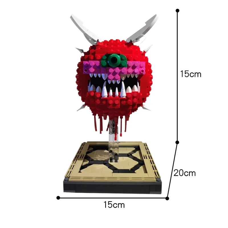 Game Charactor DoomED CacodemonED One-Eyed Statue with Pedestal Toys Ornaments Building Blocks Bricks For Children Kids Gifts
Game Charactor DoomED CacodemonED One-Eyed Statue with Pedestal Toys Ornaments Building Blocks Bricks For Children Kids Gifts