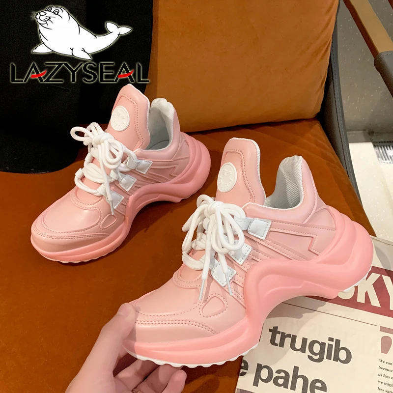 LazySeal 2021 Fashion Platfrom Sneakers Women Shoes Thick Sole Female Sneaker Lace Up High Leisure Women Vulcanize Shoe
LazySeal 2021 Fashion Platfrom Sneakers Women Shoes Thick Sole Female Sneaker Lace Up High Leisure Women Vulcanize Shoe