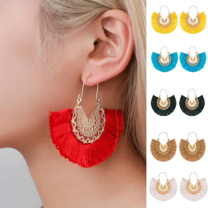 Tassel Earrings Bohemian Vintage Dangle Earings Sector Hyperbole Earring Fashion Personality Jewelry New Creative Geometric Gift
Tassel Earrings Bohemian Vintage Dangle Earings Sector Hyperbole Earring Fashion Personality Jewelry New Creative Geometric Gift