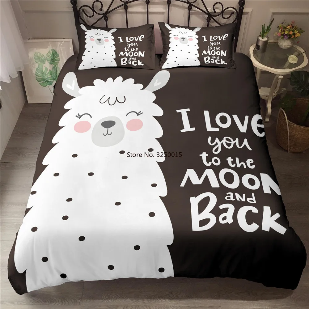 3D Cute Fashion Alpaca Bedding Set Digital Print Duvet Cover Pillowcase 2/3 Pcs Bed Single/Twin/Double/Full/ Queen/ King Size
3D Cute Fashion Alpaca Bedding Set Digital Print Duvet Cover Pillowcase 2/3 Pcs Bed Single/Twin/Double/Full/ Queen/ King Size