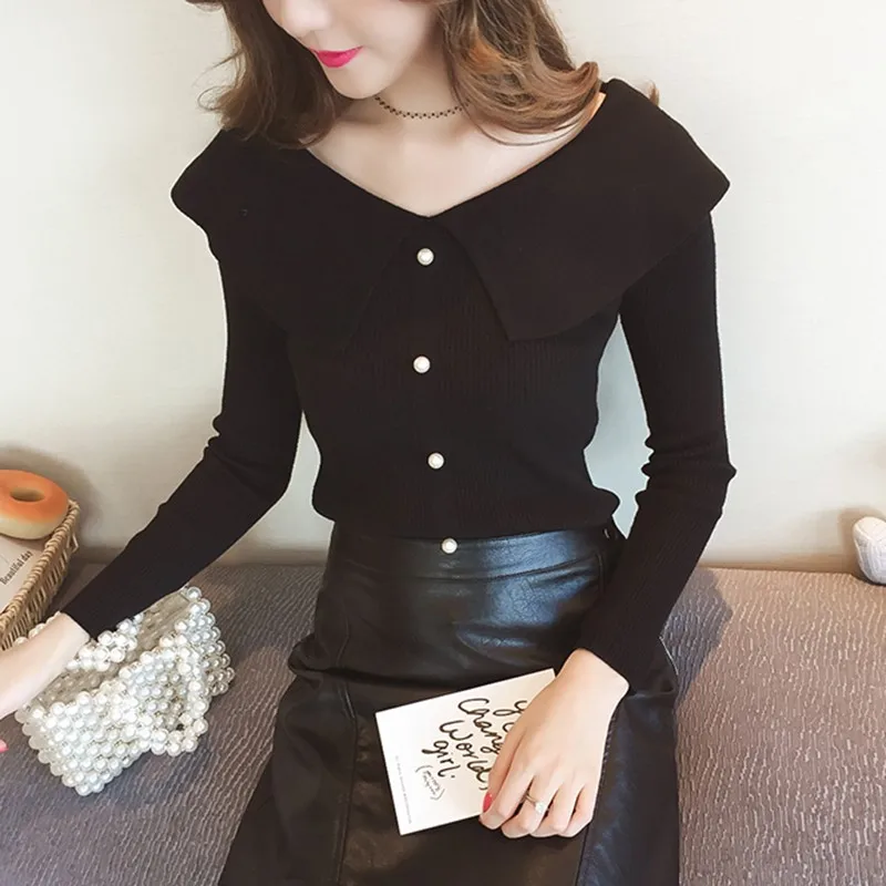 Knit sweater woman's sweater autumn and winter women sweater temperament Slim knitted long-sleeved lapel collar sweater
Knit sweater woman's sweater autumn and winter women sweater temperament Slim knitted long-sleeved lapel collar sweater