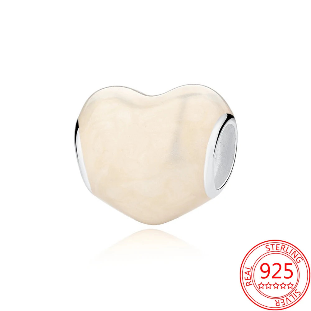 Trendy 925 Sterling Silver White Enamel Metal Heart-Shaped Beads Charm Fits Original Pandora Bracelet Boutique Jewelry
Trendy 925 Sterling Silver White Enamel Metal Heart-Shaped Beads Charm Fits Original Pandora Bracelet Boutique Jewelry
