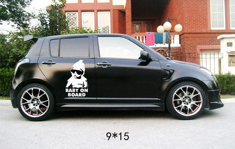 14*9CM Black/White Car Safty Sticker BABY ON BOARD Cool Rear Reflective Sunglasses Child Car Stickers Warning Decals
14*9CM Black/White Car Safty Sticker BABY ON BOARD Cool Rear Reflective Sunglasses Child Car Stickers Warning Decals