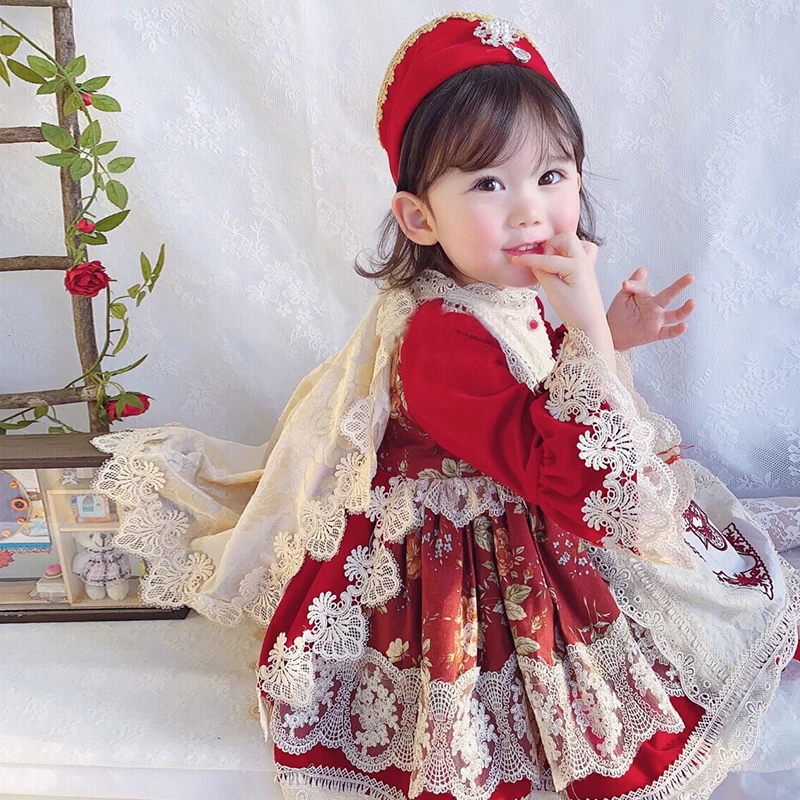 Winter New Girls Eid Lolita Dress Baby Girls Turkey Princess Dress New Year Festival Dress Spanish Children Party Birthday Gift
Winter New Girls Eid Lolita Dress Baby Girls Turkey Princess Dress New Year Festival Dress Spanish Children Party Birthday Gift
