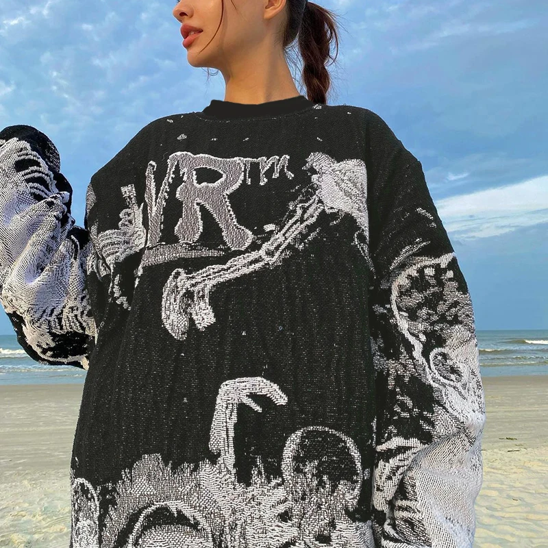 Sweatshirts Long Sleeve Cotton Oversize Black Print Loose Tops Autumn Female Sweatshirt Tracksuits Harajuku Streetwear
Sweatshirts Long Sleeve Cotton Oversize Black Print Loose Tops Autumn Female Sweatshirt Tracksuits Harajuku Streetwear