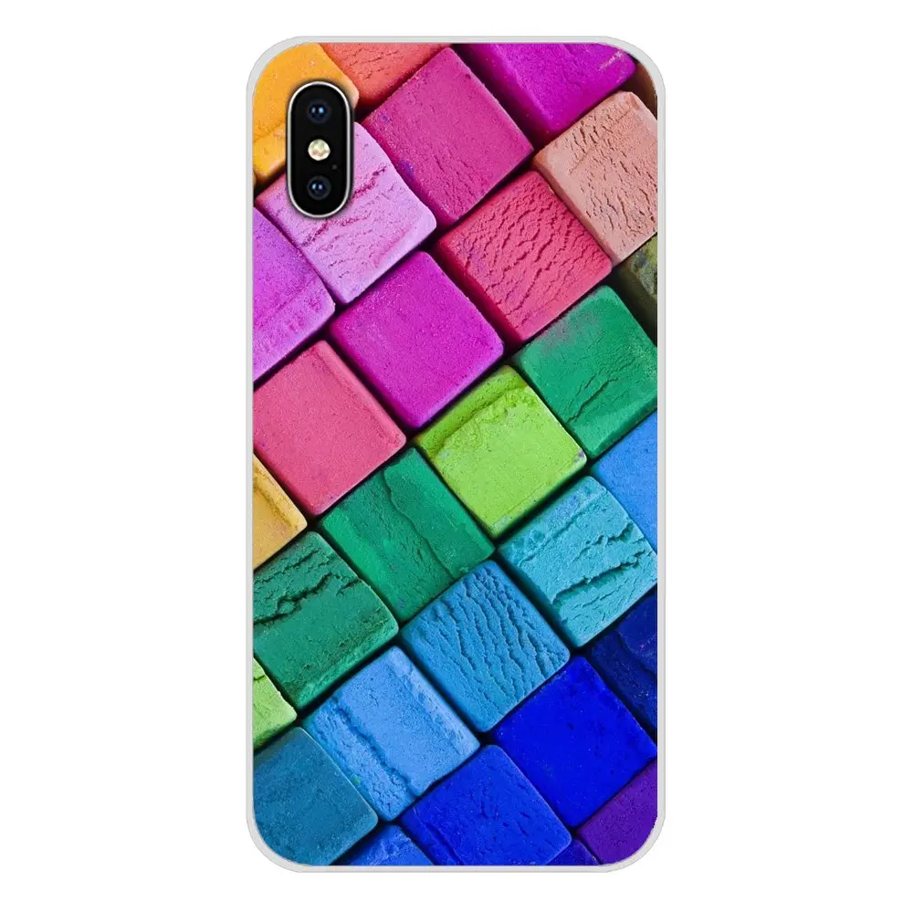 Soft TPU Case For Samsung Galaxy J1 J2 J3 J4 J5 J6 J7 J8 Plus 2018 Prime 2015 2016 2017 Teal Peach Triangles Color Block On Wood | Мобильные