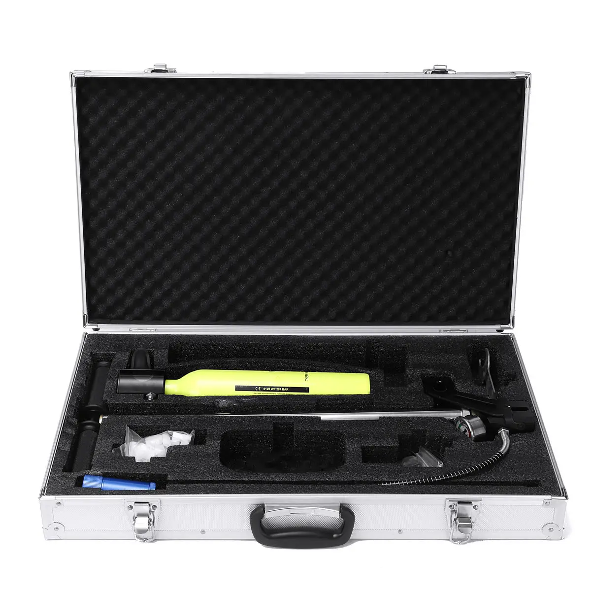 0.5L Scuba Diving Tank Mini Oxygen Cylinder Set Respirator Air Tank Hand Pump for Snorkeling Breath Diving Equipment NEW 2021
0.5L Scuba Diving Tank Mini Oxygen Cylinder Set Respirator Air Tank Hand Pump for Snorkeling Breath Diving Equipment NEW 2021