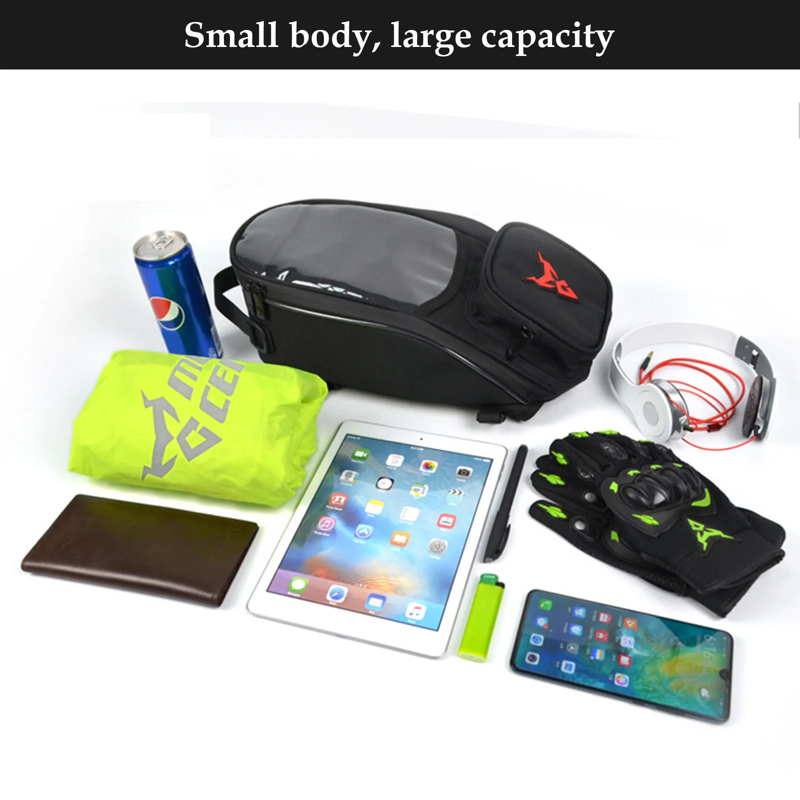 Touch Screen Waterproof Tank Bag Motorcycle Fuel Bag Mobile Phone Navigation Small Oil Reservoir Package Magnetic Fixed Straps
Touch Screen Waterproof Tank Bag Motorcycle Fuel Bag Mobile Phone Navigation Small Oil Reservoir Package Magnetic Fixed Straps