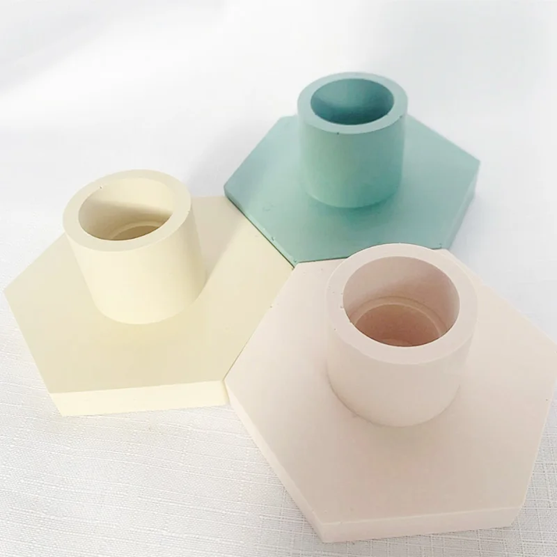 2021 Terrazzo Candle Holder Concrete Mould Hexagon Design Round Hole Candlestick Cement Silicone Mould Plaster Clay Mold
2021 Terrazzo Candle Holder Concrete Mould Hexagon Design Round Hole Candlestick Cement Silicone Mould Plaster Clay Mold