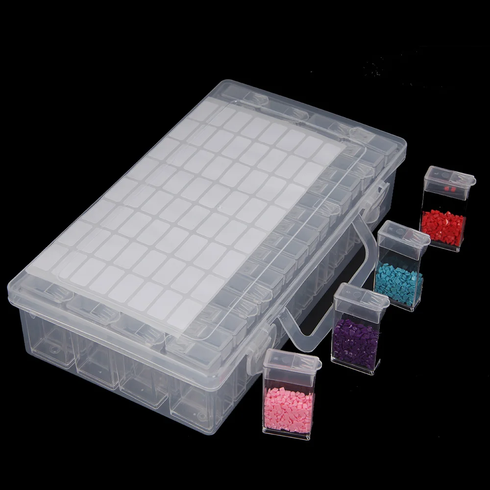 64pcs Diamond Painting Tools Accessories Storage Box Beads Container Diamond Embroidery Stone Diamont Mosaic Box
64pcs Diamond Painting Tools Accessories Storage Box Beads Container Diamond Embroidery Stone Diamont Mosaic Box
