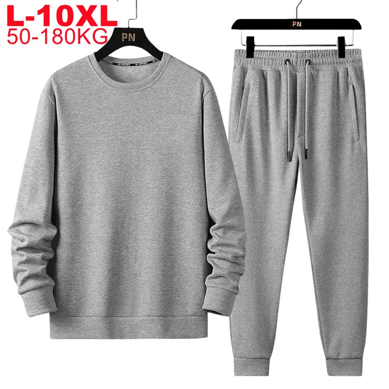 180kg 10xl 9xl 8xl 7xl Big Size Men 2pcs Tracksuit Sets Solid Sportsuit Sweatshirts Suit Male Hoodies Sweatpants Sportswear Set
180kg 10xl 9xl 8xl 7xl Big Size Men 2pcs Tracksuit Sets Solid Sportsuit Sweatshirts Suit Male Hoodies Sweatpants Sportswear Set