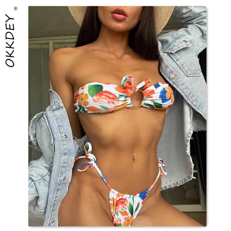 2021 New Sexy Bandeau Micro Bikini Thong Set Push Up Swimsuit Women Hollow Out Swimwear Brazilian Biquini Bathing Suit Beachwear
2021 New Sexy Bandeau Micro Bikini Thong Set Push Up Swimsuit Women Hollow Out Swimwear Brazilian Biquini Bathing Suit Beachwear