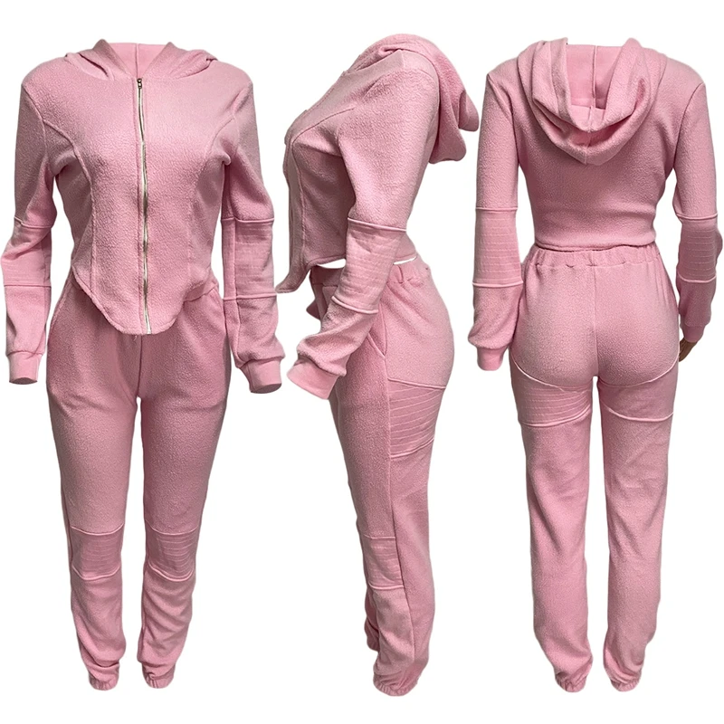 Autumn/Winter Velvet Hooded Two Piece Set Women Zipper Coat Top Straight-leg Pants Suits Club Outfits Streetwear Wholesale Items
Autumn/Winter Velvet Hooded Two Piece Set Women Zipper Coat Top Straight-leg Pants Suits Club Outfits Streetwear Wholesale Items