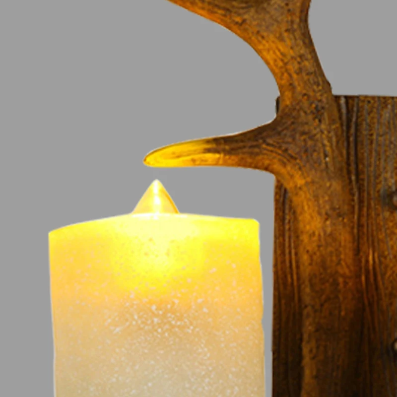 Wooden decorative LED Wall Light Double Head Horn Antler Retro Wall Lamp Bar Restaurant Foyer Study Corridor Branch Sconce
Wooden decorative LED Wall Light Double Head Horn Antler Retro Wall Lamp Bar Restaurant Foyer Study Corridor Branch Sconce