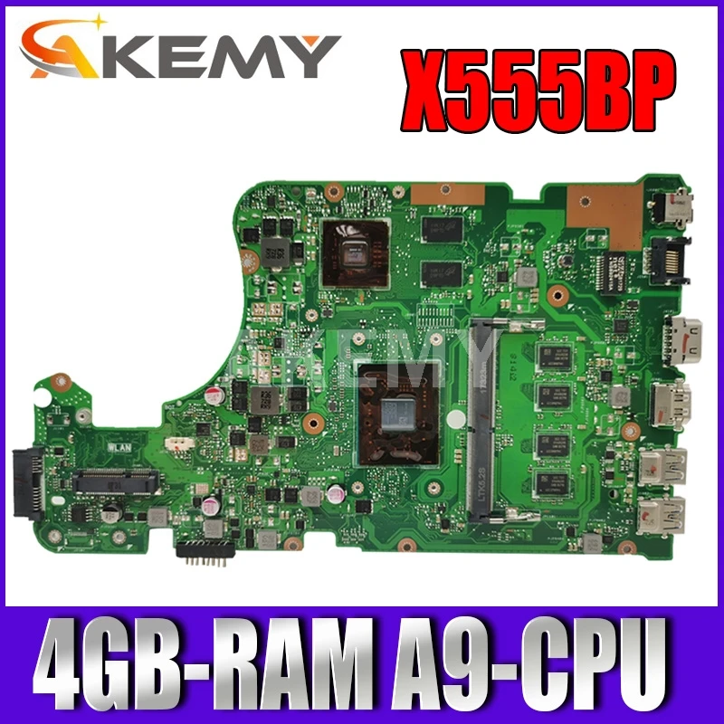 NEW AKEMY X555QG Laptop Motherboard for ASUS X555Q X555B X555BP K555B A555B K555Q original Mainboard 4GB-RAM A9-CPU R5-M420
NEW AKEMY X555QG Laptop Motherboard for ASUS X555Q X555B X555BP K555B A555B K555Q original Mainboard 4GB-RAM A9-CPU R5-M420