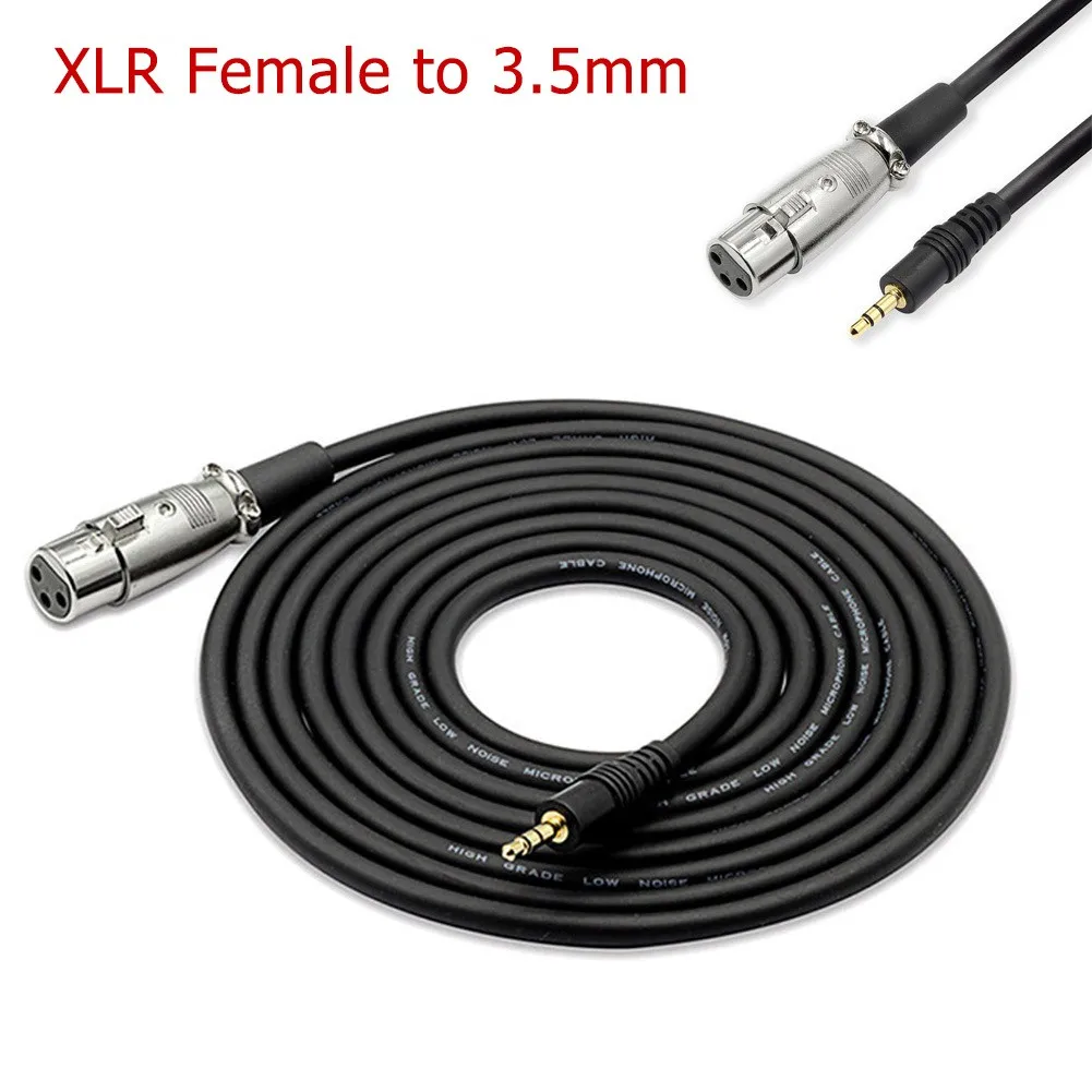 2.5M XLR Female To 3.5mm Male Jack Stereo Audio Cord Microphone Cable Shielded Mic Speaker Reduce Noise Accessory Oxygen-free
2.5M XLR Female To 3.5mm Male Jack Stereo Audio Cord Microphone Cable Shielded Mic Speaker Reduce Noise Accessory Oxygen-free