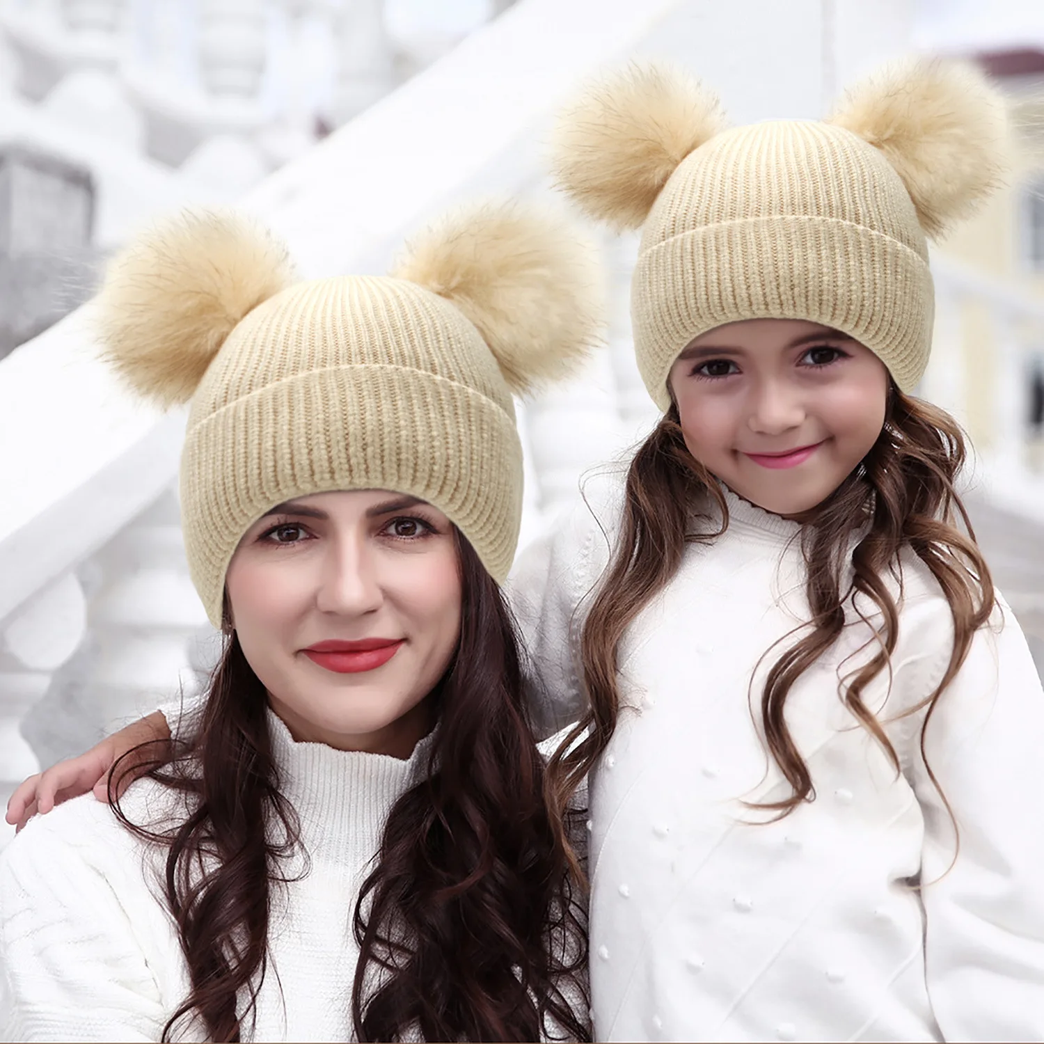 Plus Velvet Baby Hat Winter Children Ladies'Hat Knitted Cute Cap For Girls Boys Casual Solid Color Parent-child Hat Woolen Cap
Plus Velvet Baby Hat Winter Children Ladies'Hat Knitted Cute Cap For Girls Boys Casual Solid Color Parent-child Hat Woolen Cap