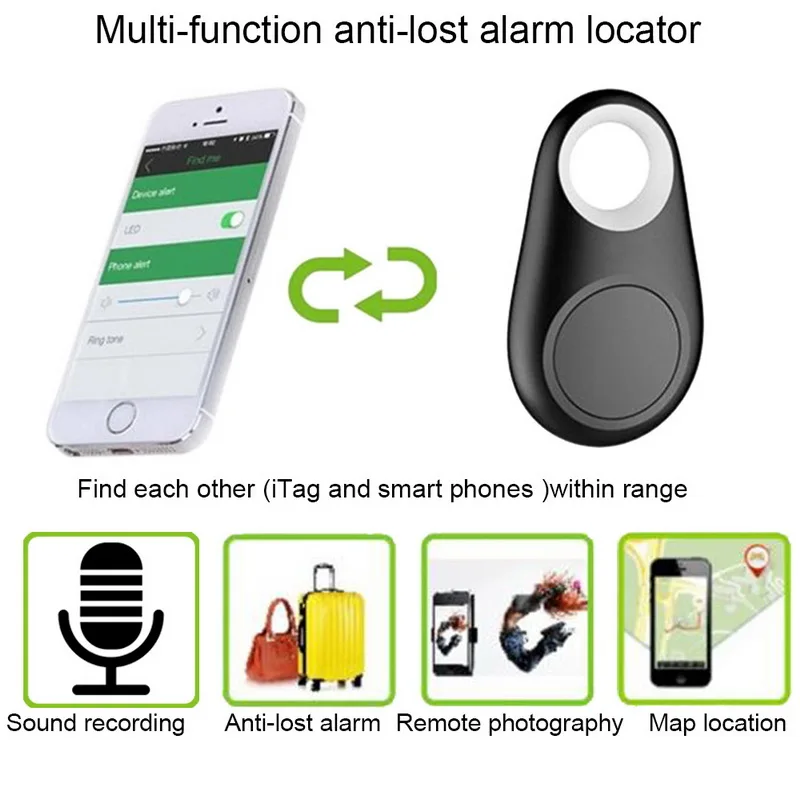 Мини Смарт Bluetooth GPS трекер локатор сигнализация кошелек поиск ключей брелок для