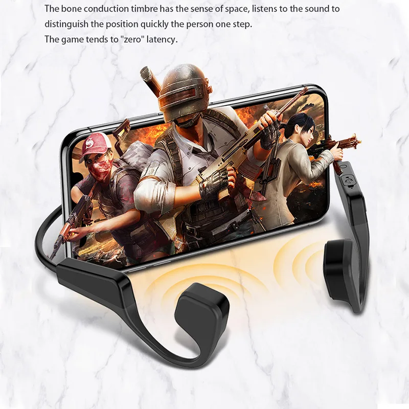 V11 Bone Conduction Bluetooth Headset Wireless 5.0 Sports Stereo Waterproof Earbuds Neckband Headphones
V11 Bone Conduction Bluetooth Headset Wireless 5.0 Sports Stereo Waterproof Earbuds Neckband Headphones