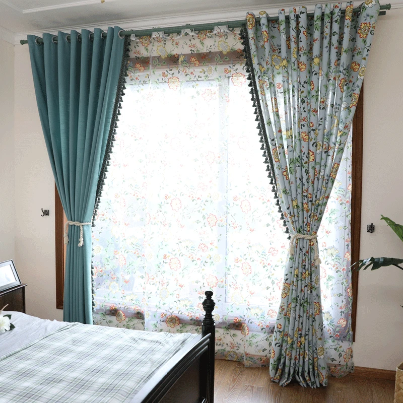 American cotton and linen printed curtains small fresh blue floral garden home textile fabric wholesale factory direct
American cotton and linen printed curtains small fresh blue floral garden home textile fabric wholesale factory direct